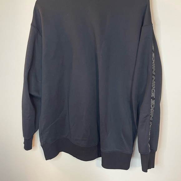 Nike women’s black oversized repeat logo taped sweatshirt size small - Picture 4 of 6